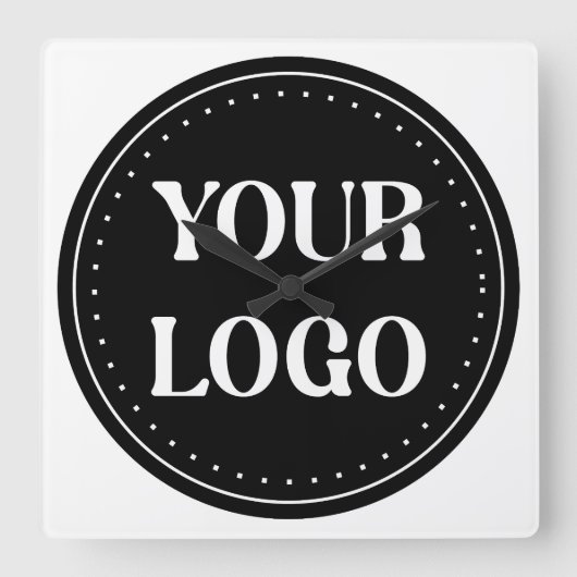 Gewohnte Hochzeit, Elegant, Geschenke zum Jahresta Quadratische Wanduhr (Vorderseite)
