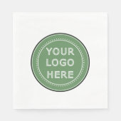 Gewohnte Hochzeit, Elegant, Geschenke zum Jahresta Serviette (Vorderseite)