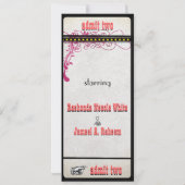 Gewohnte Hochzeiten Einladung (Rückseite)