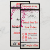 Gewohnte Hochzeiten Einladung (Vorne/Hinten)