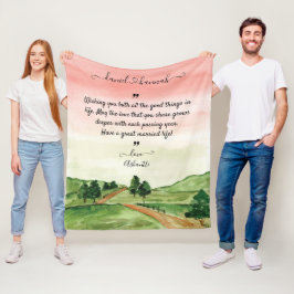 Gewohnte Hochzeiten wollen Braut und Erbe Fleecedecke
