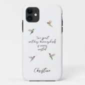 Gewohnte Hummingvögel Case-Mate iPhone Hülle (Rückseite)