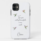 Gewohnte Hummingvögel Case-Mate iPhone Hülle (Rückseite)