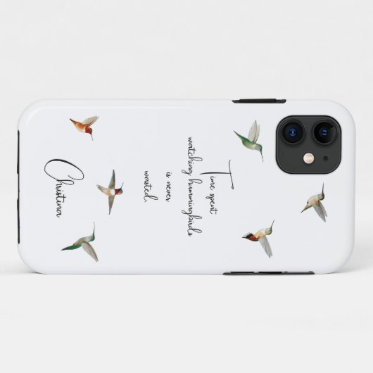 Gewohnte Hummingvögel Case-Mate iPhone Hülle (Rückseite (Horizontal))