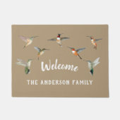 Gewohnte Hummingvögel Doormat Fußmatte (Vorderseite)