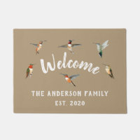 Gewohnte Hummingvögel Doormat