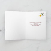 Gewohnte Hummingvögel Feiertagskarte (Innenseite)