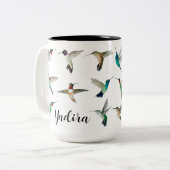 Gewohnte Hummingvögel Nordamerikas zweitöniger Kof Zweifarbige Tasse (Vorderseite Links)