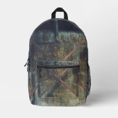 Gewohnte Industrieobjekte im städtischen Umfeld Bedruckter Rucksack (Vorderseite)