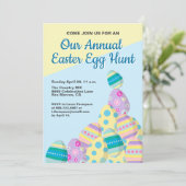 Gewohnte Jährliche Ostereijagd Einladung (Stehend Vorderseite)