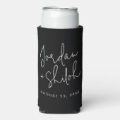 Gewohnte Kalligraphie Hochzeit haben und halten Selters Dosenkühler (Seltzer Vorderseite)