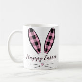 Gewohnte karierte Ohren Ostern Kaffeetasse (Links)