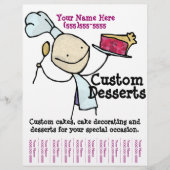 Gewohnte Kuchen. Dekorieren. Catering Flyer (Vorne)