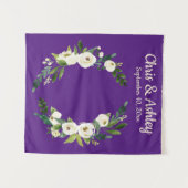 Gewohnte Lila Rustikale Grünkulisse Wandteppich (Vorderseite (Horizontal))