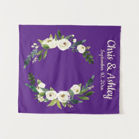 Gewohnte Lila Rustikale Grünkulisse Wandteppich (Vorderseite (Horizontal))