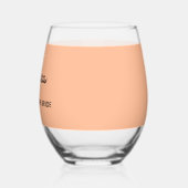 Gewohnte Mit Monogramm Hochzeitsmutter der Braut Weinglas Ohne Stiel (Links)