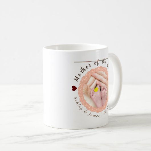 Gewohnte Mutter der Braut Hochzeitsgeschenke Kaffeetasse (VorderseiteRechts)