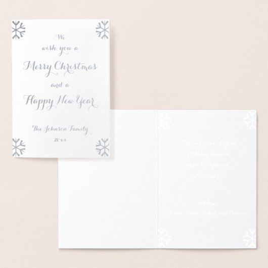 Gewohnte Personalisierte Weihnachtsferien - Neue J Folienkarte (Anzeige)