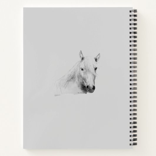 Gewohnte Pferdefreunde Notizblock (Rückseite)