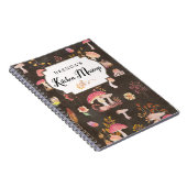 Gewohnte Pilze und wilde Blume Notizblock (Rechte Seite)