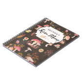 Gewohnte Pilze und wilde Blume Notizblock (Linke Seite)