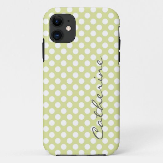Gewohnte Polka-Polka-Pfoten Case-Mate iPhone Hülle (Rückseite)