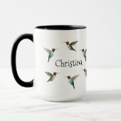 Gewohnte Ruby-throated Hummingbirds Tasse (Links)