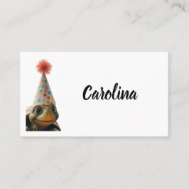 Gewohnte Schildkröte mit Einstellung für den Party Platzkarte