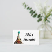 Gewohnte Schildkröte mit Einstellung für den Party Platzkarte (Stehend Vorderseite)