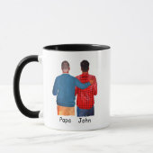 Gewohnte Tasse für den Vater | Personalisiertes Ge (Links)