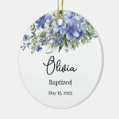 Gewohnte Taufe Keramik Ornament (Links)