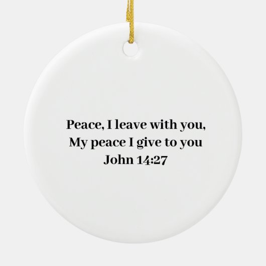 Gewohnte Taufe Keramik Ornament (Hinten)