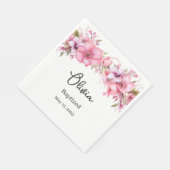 Gewohnte Taufe Serviette (Ecke)