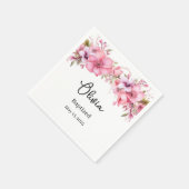 Gewohnte Taufe Serviette (Ecke)