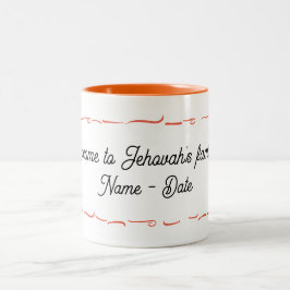 Gewohnte Taufe Zweifarbige Tasse