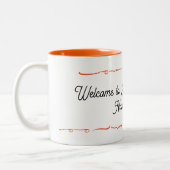 Gewohnte Taufe Zweifarbige Tasse (Links)