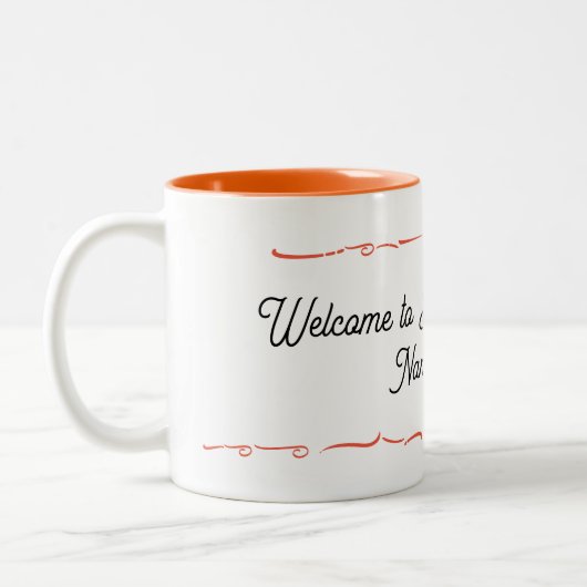 Gewohnte Taufe Zweifarbige Tasse (Links)