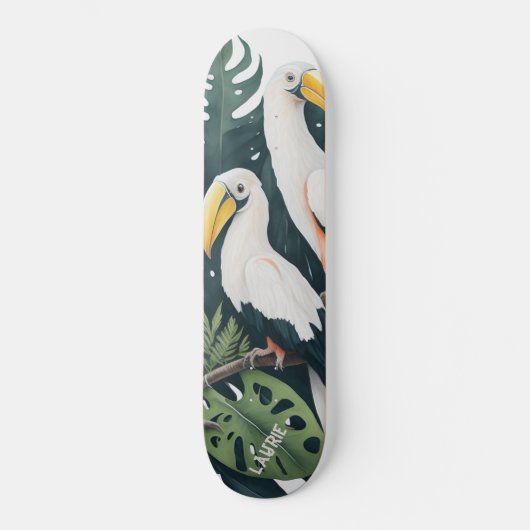 Gewohnte Toucan-Vögel-Monsterie Skateboard (Vorderseite)