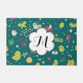 Gewohnte Weibliche Vögel und Schmetterlinge Türmch Fußmatte (Vorderseite)