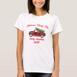 Gewohnte Weihnachtsbaum-Familie Weihnachten T-Shirt
