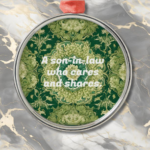 Gewohnte Weihnachtsgeschenke für Sohn im Gesetz Pe Ornament Aus Metall