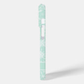 Gewohnte Weihnachtsminze Grüne und weiße Schneeflo Case-Mate iPhone Hülle (Rückseite / Links)