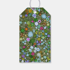 Gewohnte Wild Green Field Blooms Geschenkanhänger