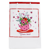 Gewohnter Blumen Mittlere Geschenktüte (Vorderseite)