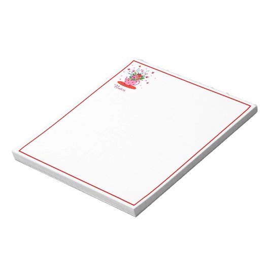 Gewohnter Blumen Notizblock (Rotiert)