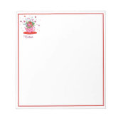 Gewohnter Blumen Notizblock (Vorderseite)