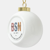 Gewohnter BSN-Bachelor der Wissenschaft in der Kra Keramik Kugel-Ornament (Rechts)