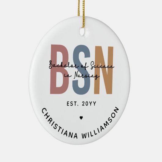 Gewohnter BSN-Bachelor der Wissenschaft in der Kra Keramik Ornament (Rechts)