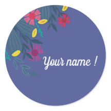Gewohnter, eleganter, blauer Name