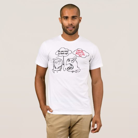 Gewohnter Fischhaken, Hooking up Puppenfischen Spa T-Shirt (Vorne ganz)